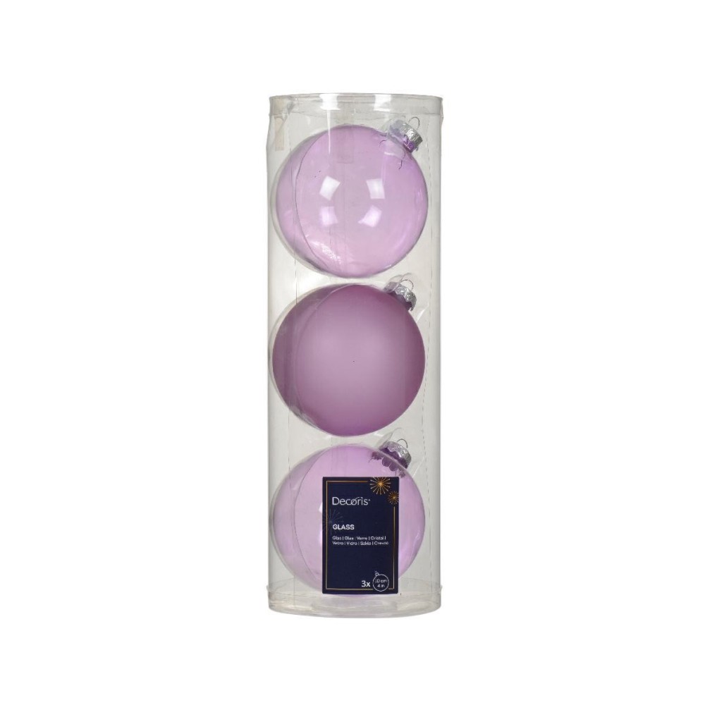 SFERA VETRO D10 LILAC MIX